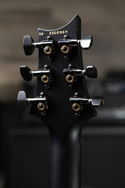 PRS S2 LTD Edition Custom 24-08 Poplar Burl Top Electric Guitar - Satin Charcoal Burst with Gig Bag