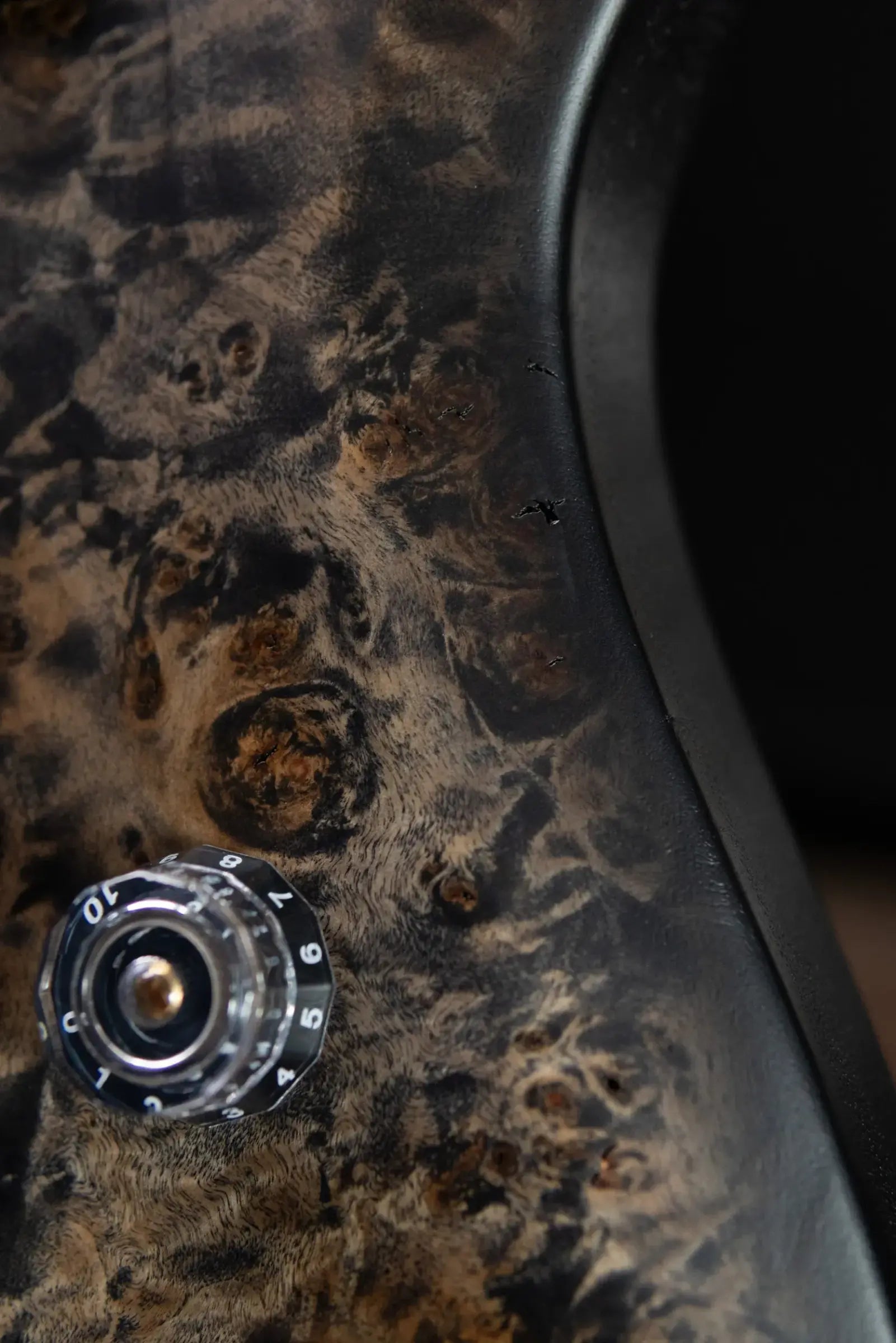 PRS S2 LTD Edition Custom 24-08 Poplar Burl Top Electric Guitar - Satin Charcoal Burst with Gig Bag