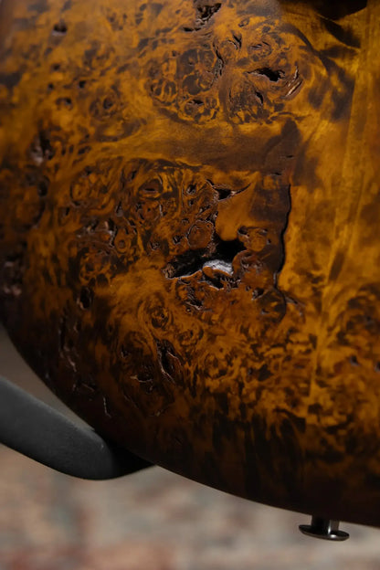 PRS S2 LTD Edition Custom 24 Poplar Burl Top Electric Guitar - Satin Black Gold Burst with Gig Bag