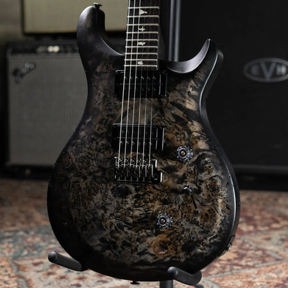 PRS S2 LTD Edition Custom 24 Poplar Burl Top Electric Guitar - Satin Charcoal Burst with Gig Bag