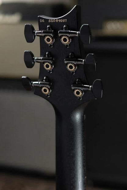 PRS S2 LTD Edition Custom 24 Poplar Burl Top Electric Guitar - Satin Charcoal Burst with Gig Bag