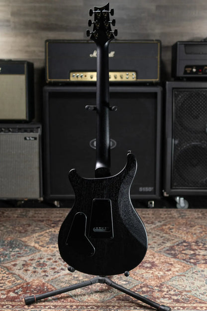 PRS S2 LTD Edition Custom 24 Poplar Burl Top Electric Guitar - Satin Charcoal Burst with Gig Bag