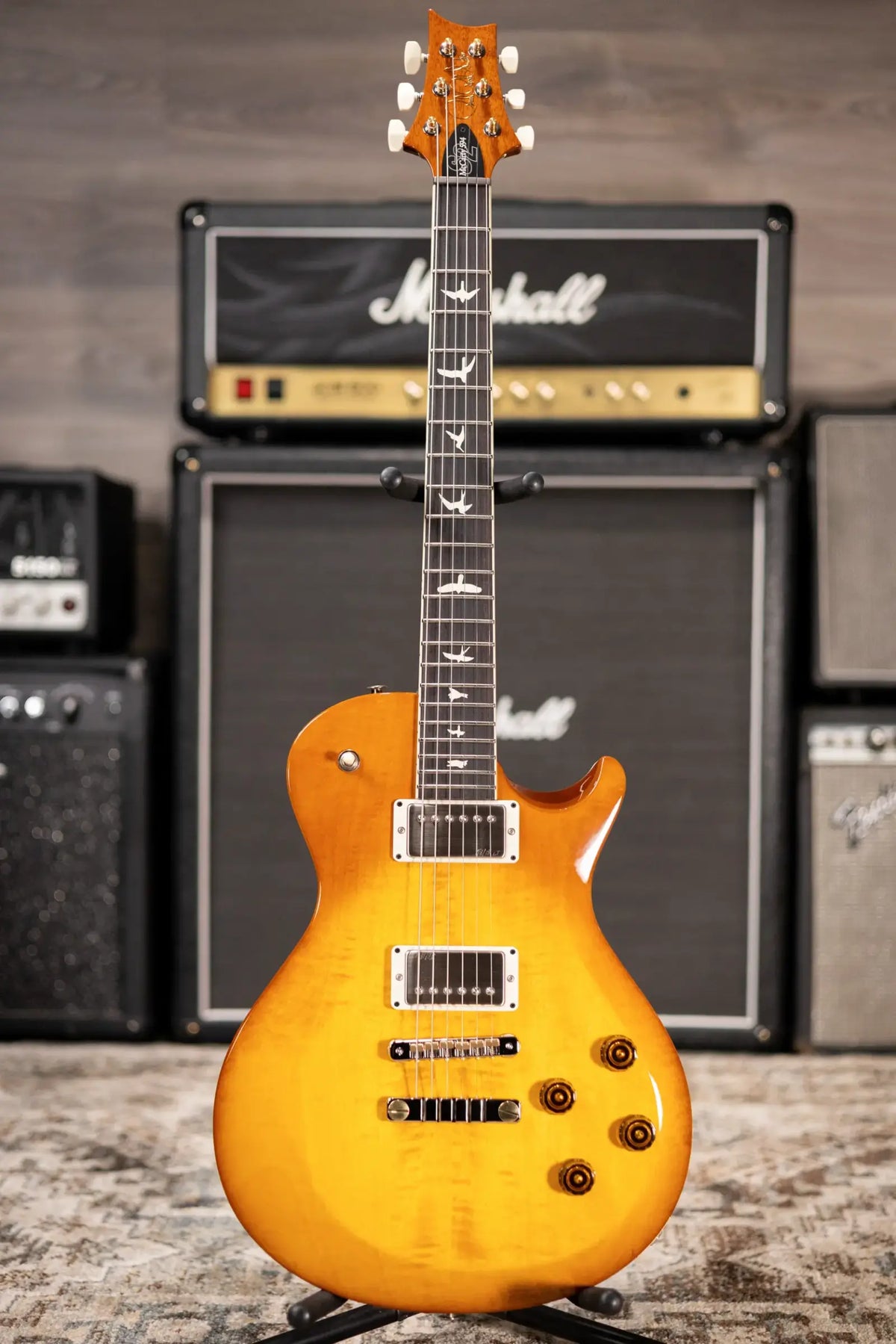 PRS S2 McCarty 594 Singlecut Electric Guitar - Honey Gold Burst with Gig Bag