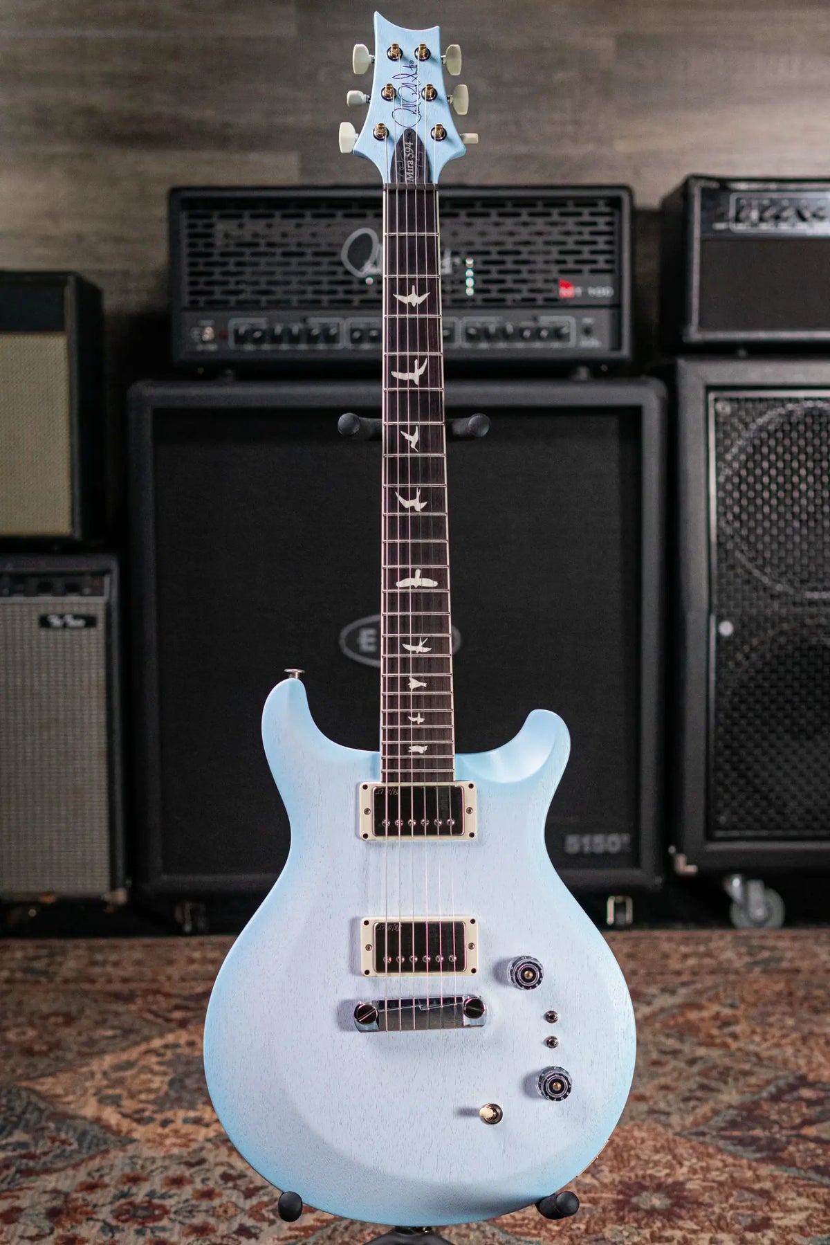 PRS S2 Mira 594 Satin Electric Guitar - Cloud Burst with Gig Bag - Demo
