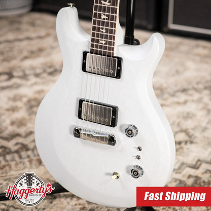 PRS S2 Mira 594 Satin Electric Guitar - Pearl White with Gig Bag - Demo