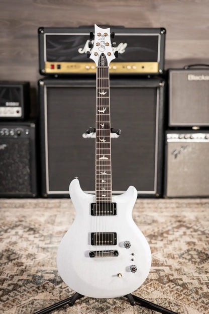 PRS S2 Mira 594 Satin Electric Guitar - Pearl White with Gig Bag - Demo