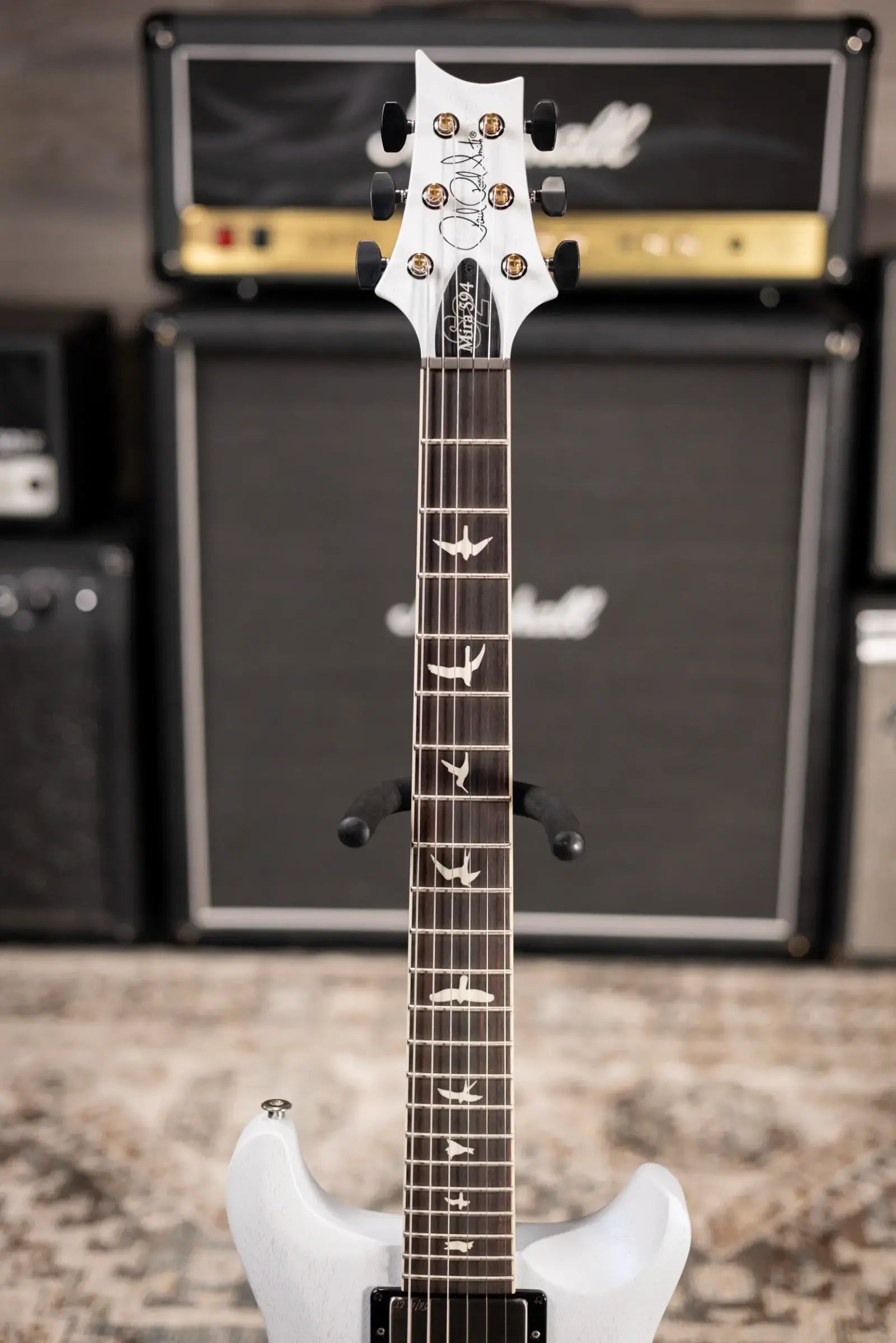 PRS S2 Mira 594 Satin Electric Guitar - Pearl White with Gig Bag