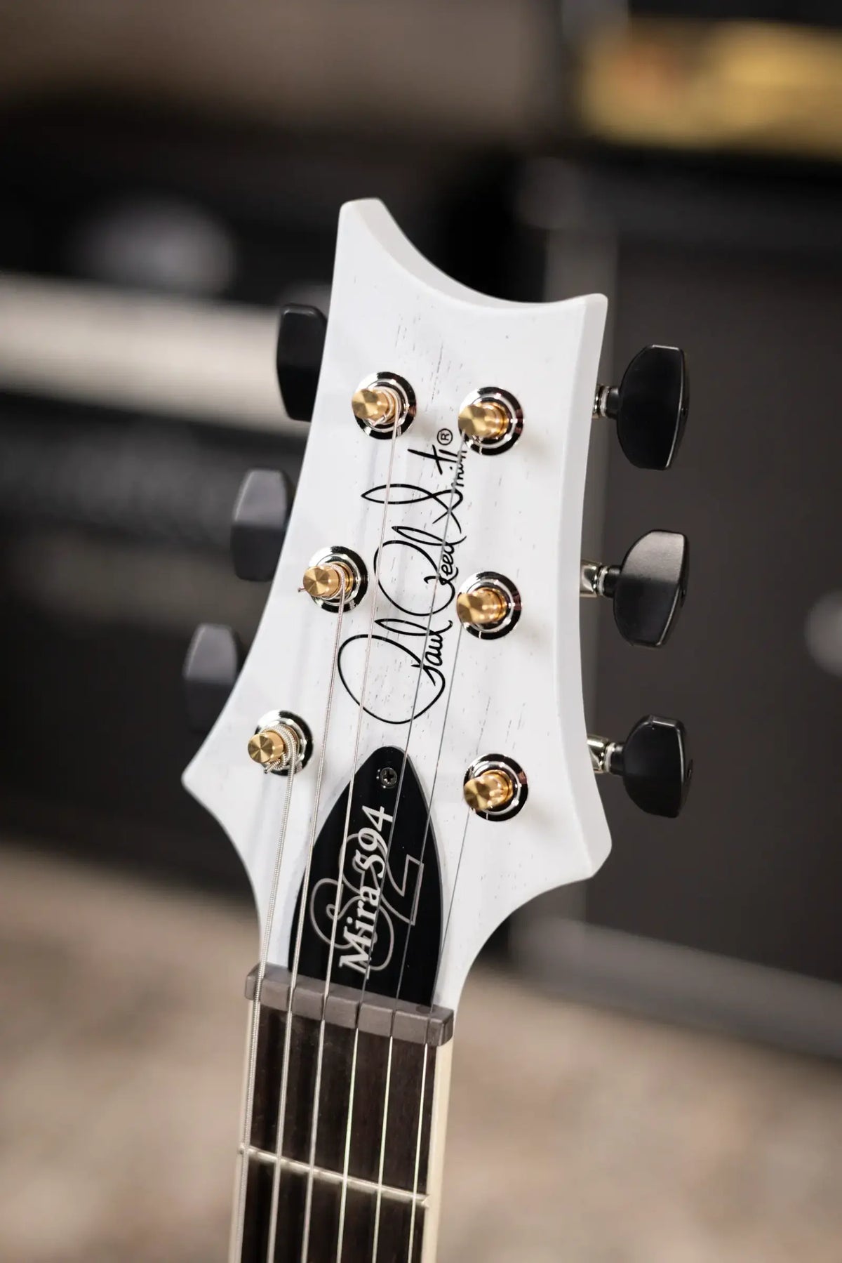 PRS S2 Mira 594 Satin Electric Guitar - Pearl White with Gig Bag - Demo