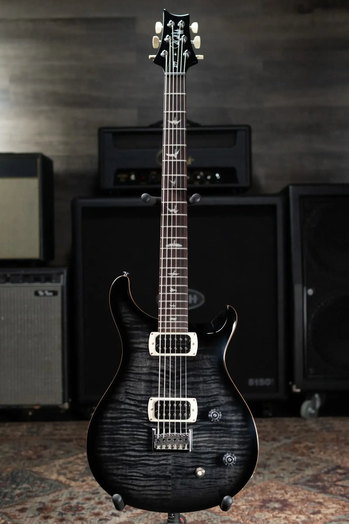 PRS SE 277 Baritone Electric Guitar - Charcoal Burst with Gig Bag