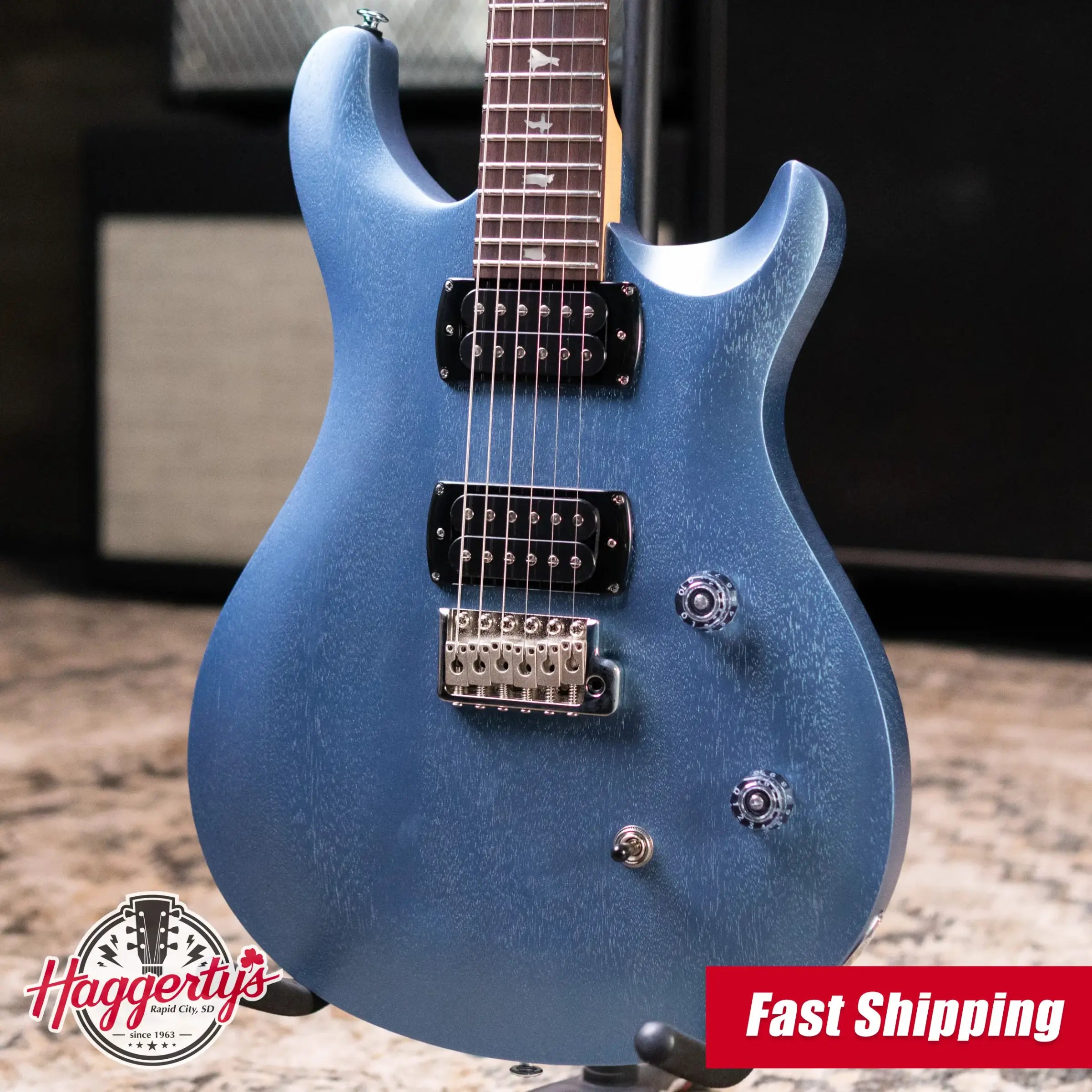 PRS SE CE 24 Electric Guitar - Ice Blue Metallic Satin with Gig Bag