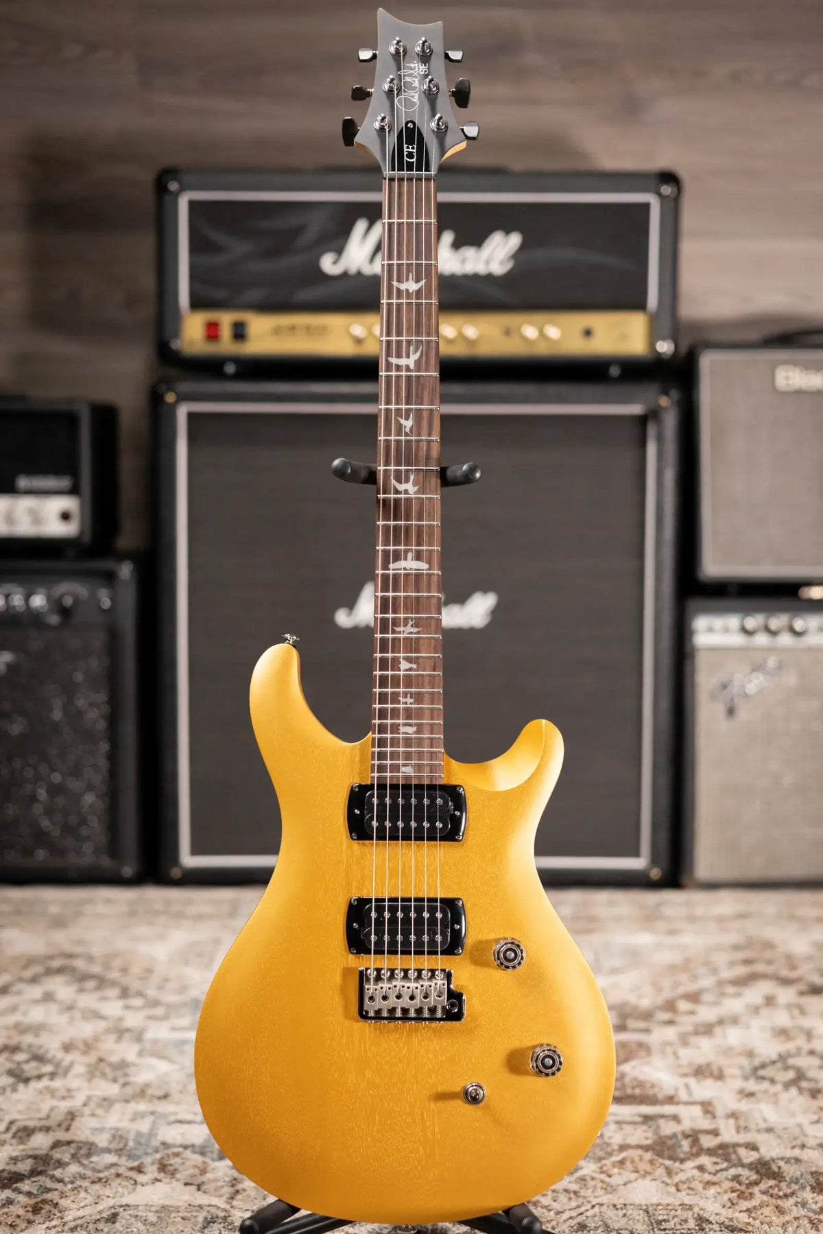 PRS SE CE 24 Electric Guitar - Metallic Gold Satin with Gig Bag