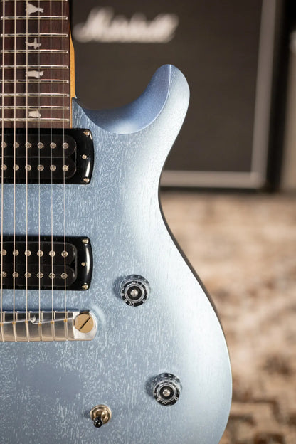 PRS SE CE 24 Standard Stoptail Satin Electric Guitar - Ice Blue Metallic with Gig Bag