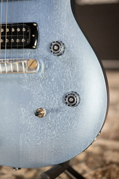 PRS SE CE 24 Standard Stoptail Satin Electric Guitar - Ice Blue Metallic with Gig Bag