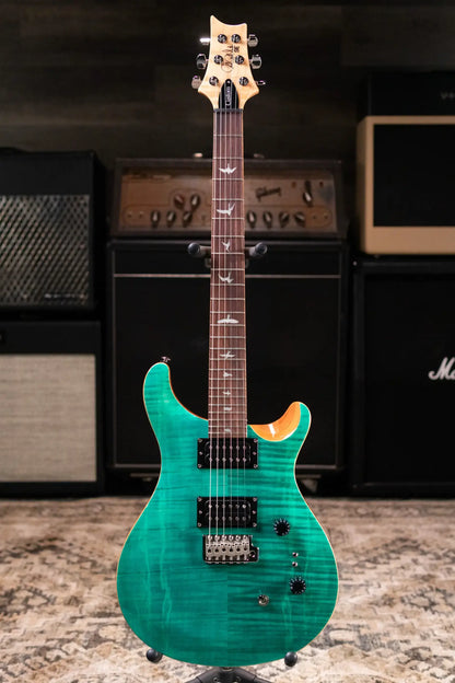 PRS SE Custom 24-08 Electric Guitar - Turquoise with Gig Bag - Demo