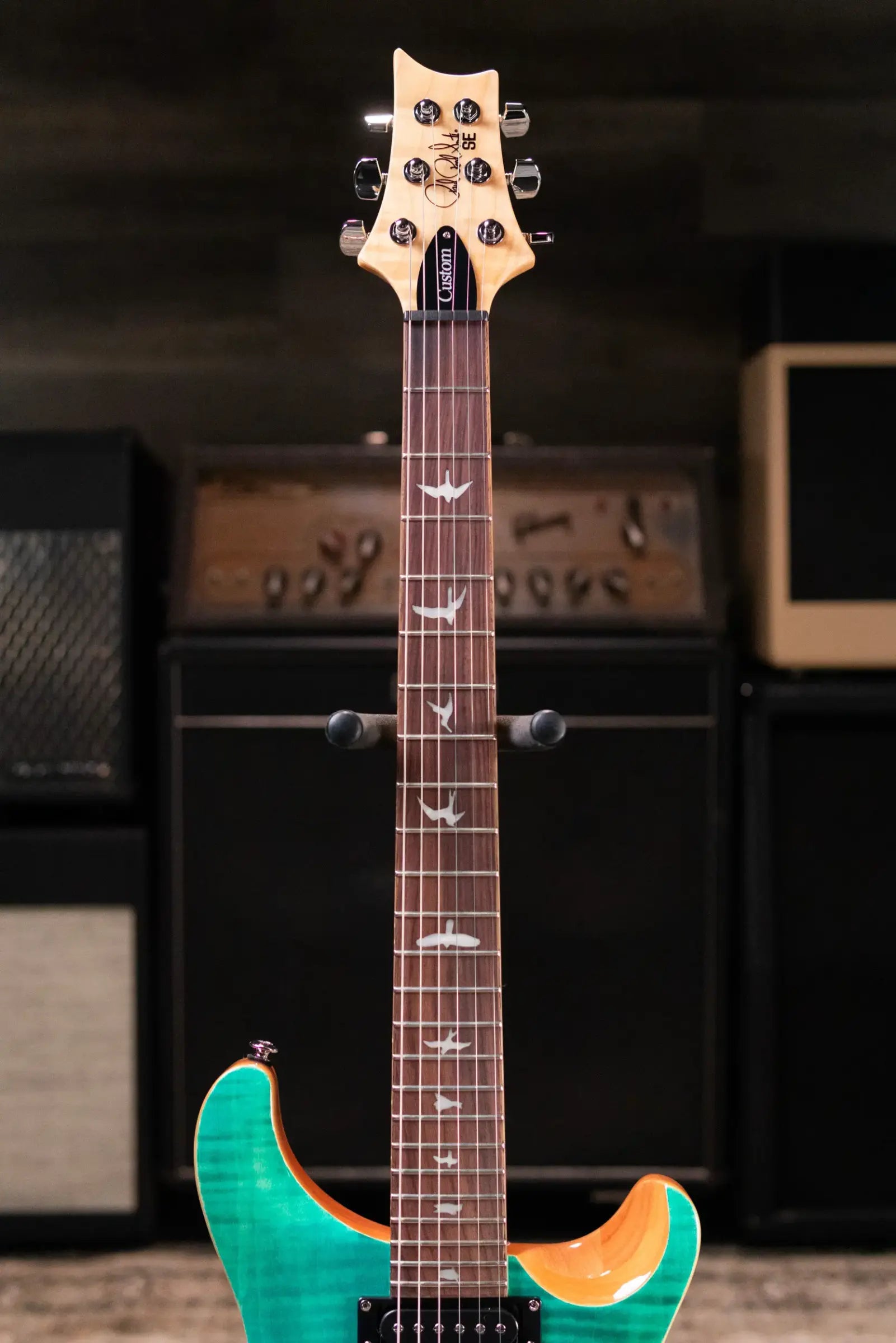 PRS SE Custom 24-08 Electric Guitar - Turquoise with Gig Bag