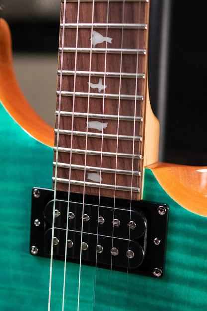 PRS SE Custom 24-08 Electric Guitar - Turquoise with Gig Bag