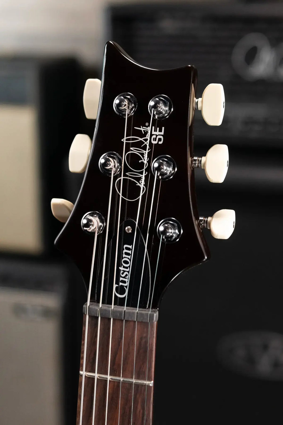 PRS SE Custom 24 Electric Guitar - Black Gold Sunburst with Gig Bag - Demo
