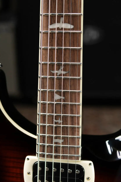 PRS SE Ed Sheeran Hollowbody I Baritone Piezo Electric Guitar - Orange Tiger Smokeburst with Gig Bag