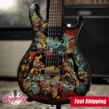 PRS SE Ed Sheeran Signature Hollowbody I Baritone Piezo LTD Electric Guitar - Cosmic Splash with Gig Bag