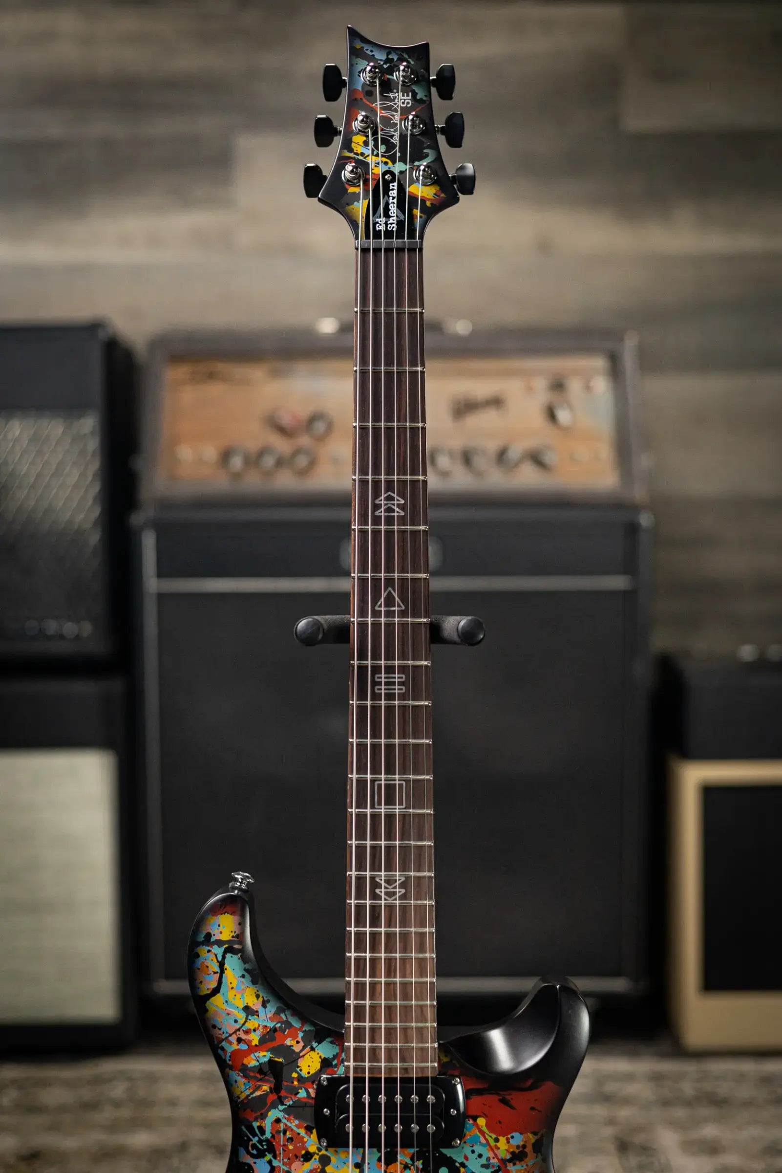 PRS SE Ed Sheeran Signature Hollowbody I Baritone Piezo LTD Electric Guitar - Cosmic Splash with Gig Bag