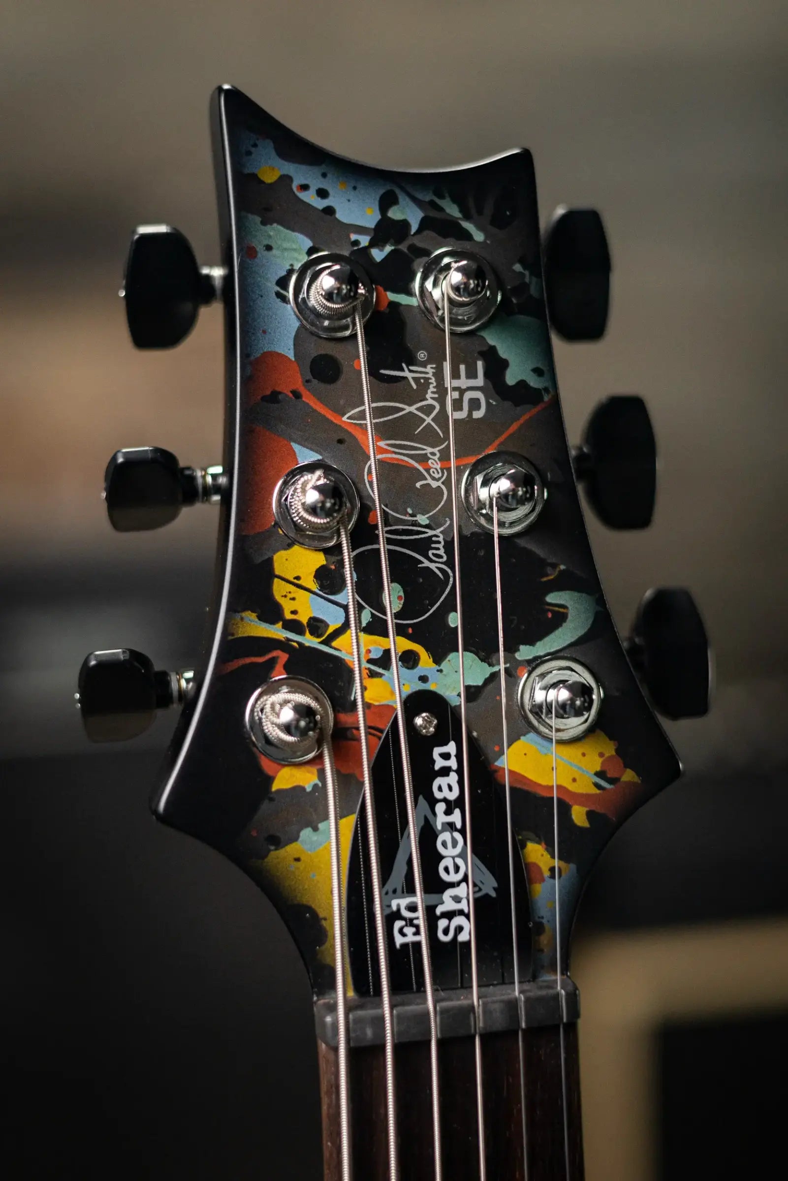 PRS SE Ed Sheeran Signature Hollowbody I Baritone Piezo LTD Electric Guitar - Cosmic Splash with Gig Bag