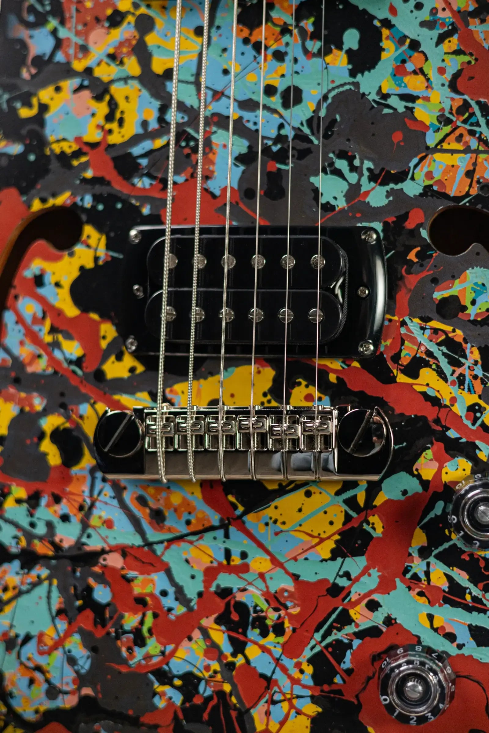PRS SE Ed Sheeran Signature Hollowbody I Baritone Piezo LTD Electric Guitar - Cosmic Splash with Gig Bag