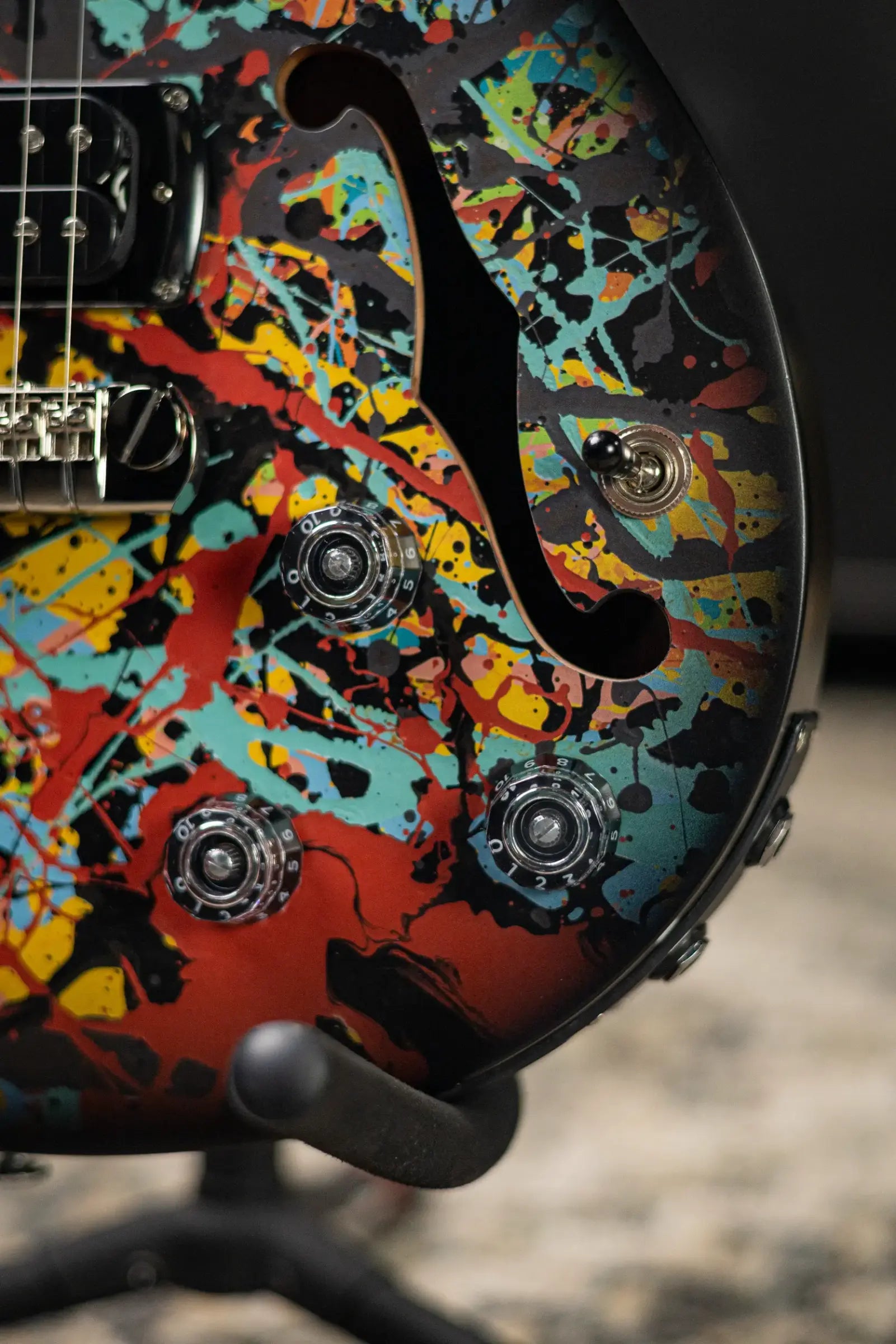 PRS SE Ed Sheeran Signature Hollowbody I Baritone Piezo LTD Electric Guitar - Cosmic Splash with Gig Bag