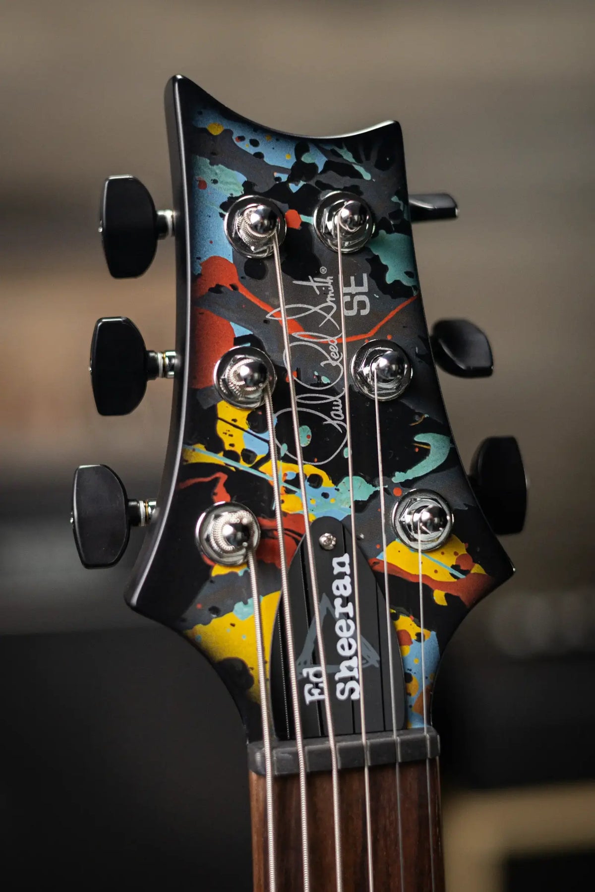PRS SE Ed Sheeran Signature Hollowbody I Baritone Piezo LTD Electric Guitar - Cosmic Splash with Gig Bag