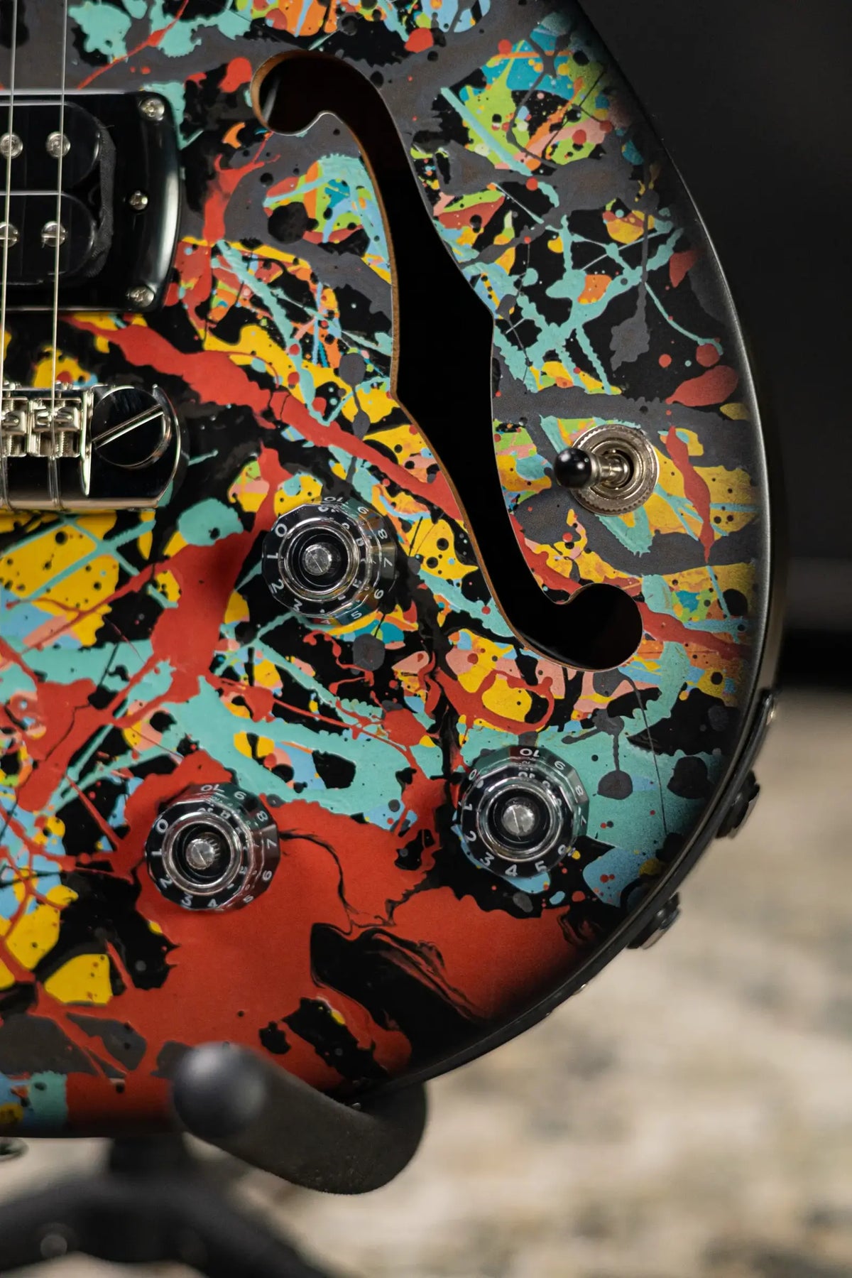 PRS SE Ed Sheeran Signature Hollowbody I Baritone Piezo LTD Electric Guitar - Cosmic Splash with Gig Bag
