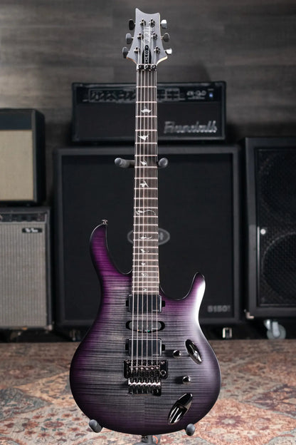 PRS SE Herman Li Signature Chleo Electric Guitar - Charcoal Purple Burst with Gig Bag