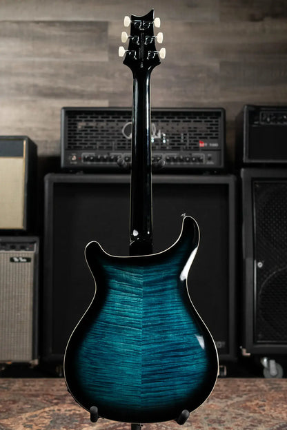 PRS SE Hollowbody II Piezo Electric Guitar - Peacock Blue Smokeburst with Gig Bag