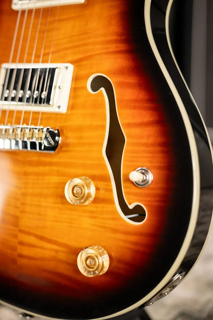 PRS SE Hollowbody Standard Electric Guitar - McCarty Sunburst with Hardshell Case - Used