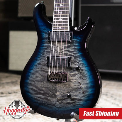 PRS SE Mark Holcomb 7-String Electric Guitar - Holcomb Blue Burst with Gig Bag