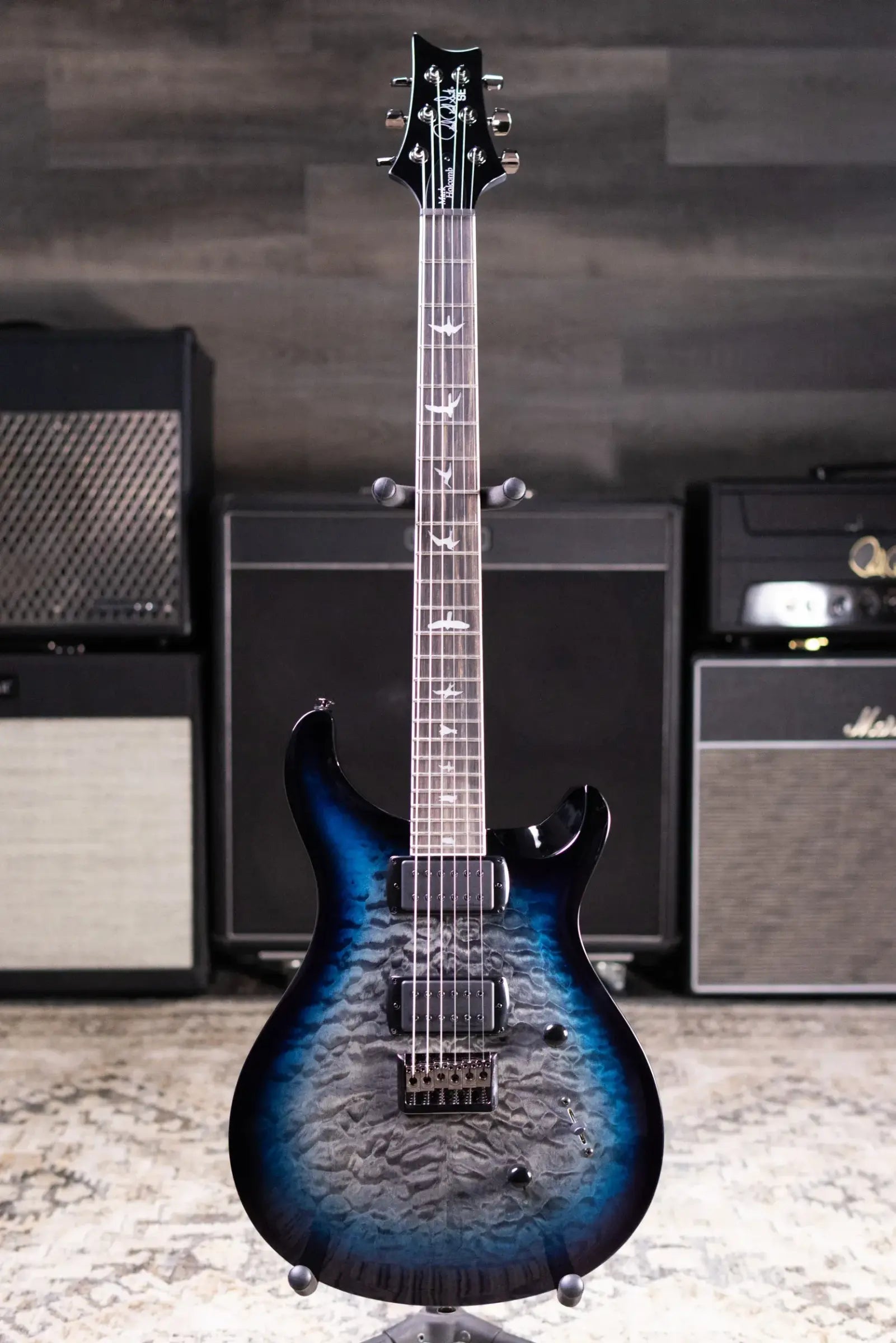 PRS SE Mark Holcomb Electric Guitar - Holcomb Blue Burst with Gig Bag