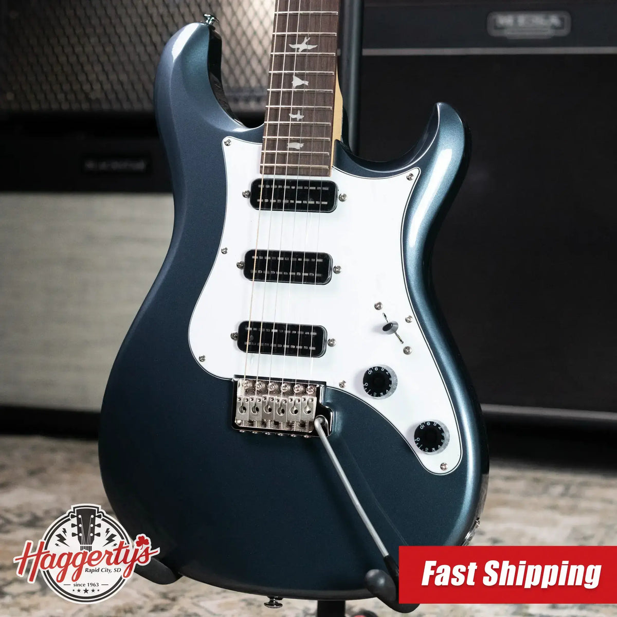 PRS SE NF3 Bolt-On Electric Guitar - Gun Metal Grey with Gig Bag - Demo