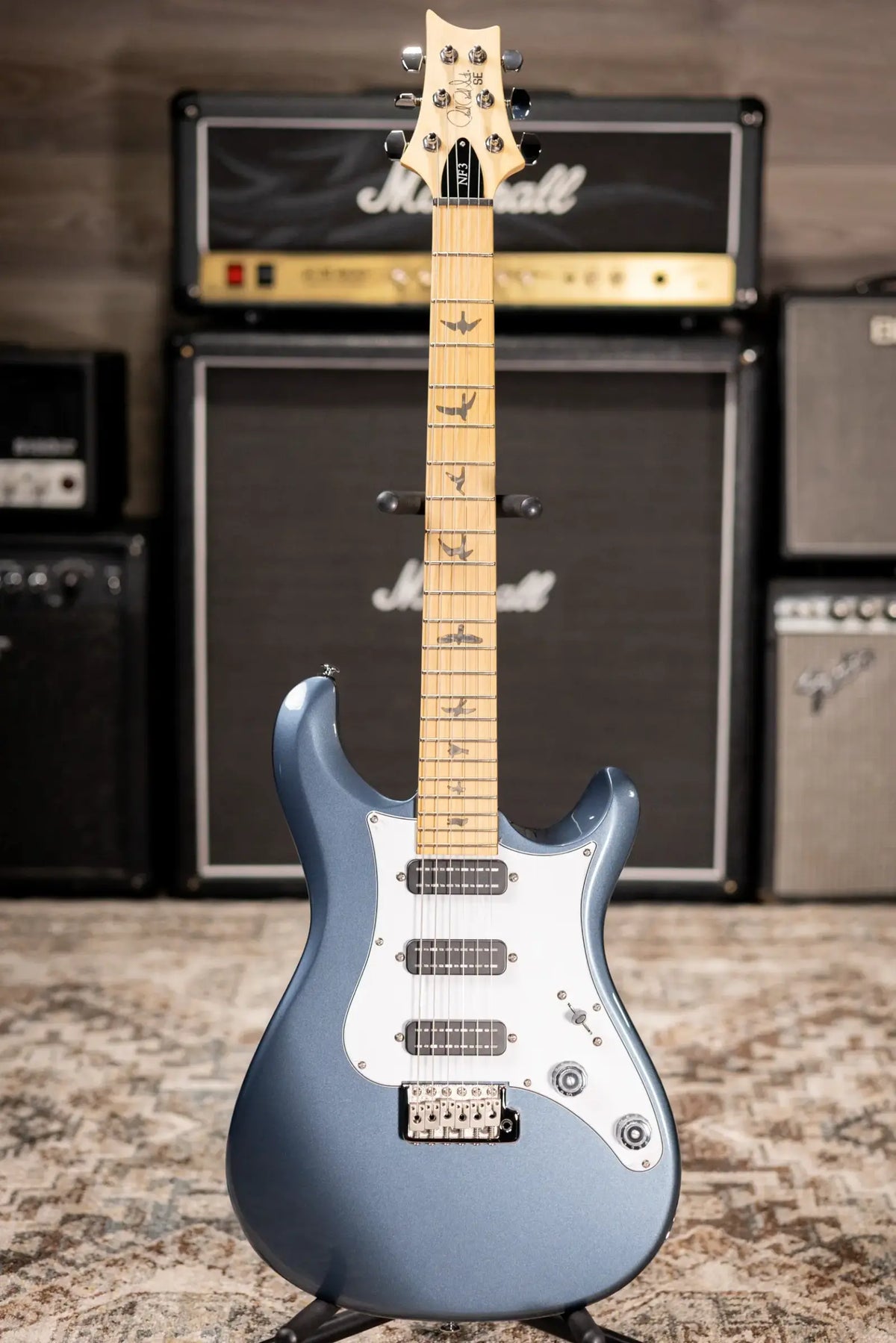 PRS SE NF3 Electric Guitar - Gun Metal Grey with Gig Bag - Demo