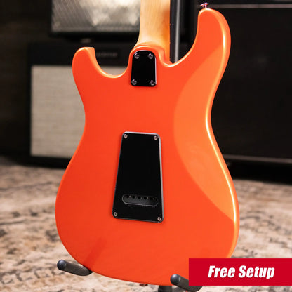 PRS SE NF3 Rosewood Fretboard Electric Guitar - Metallic Orange with Gig Bag - Demo
