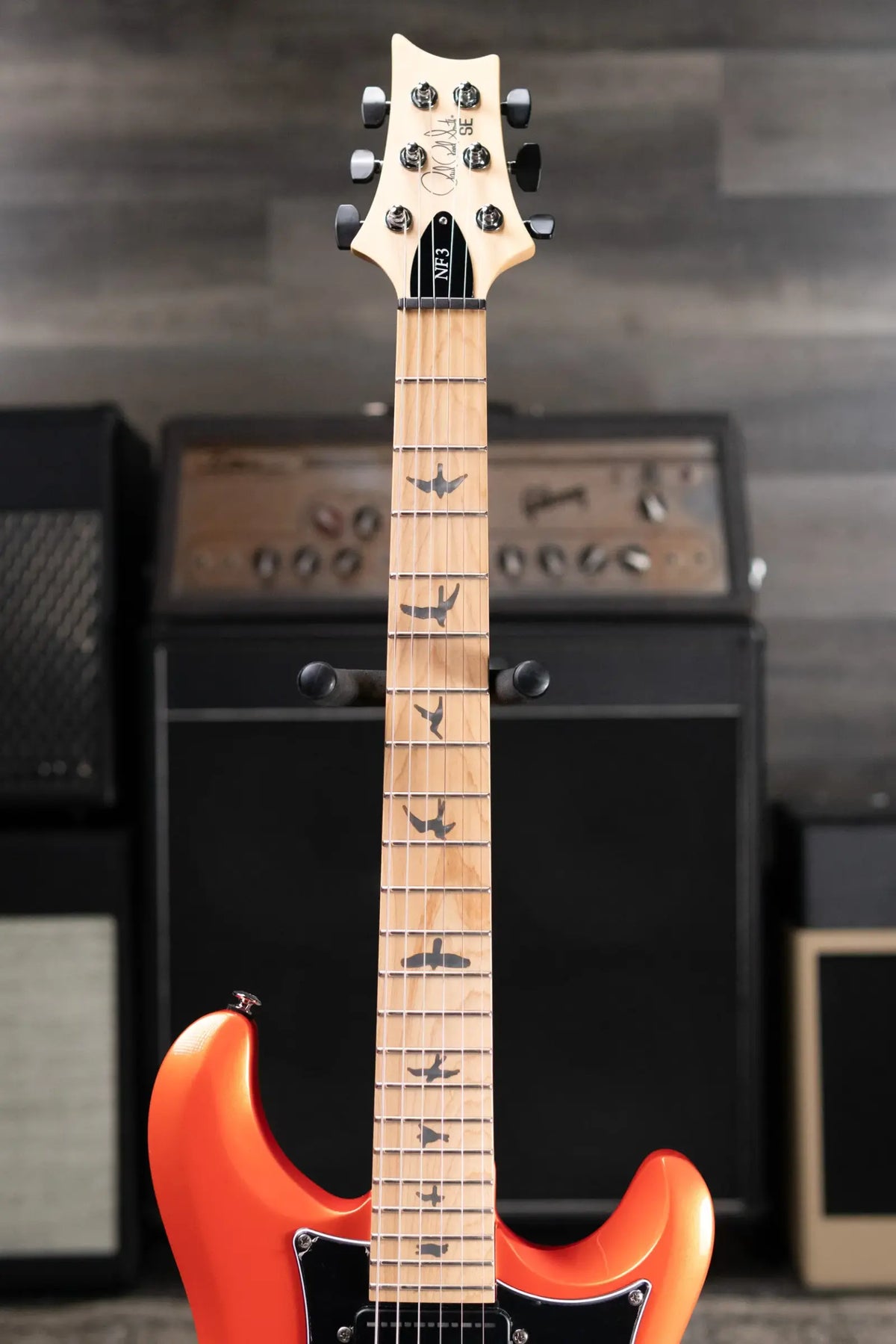 PRS SE NF3 Solid Body Electric Guitar - Metallic Orange with Gig Bag