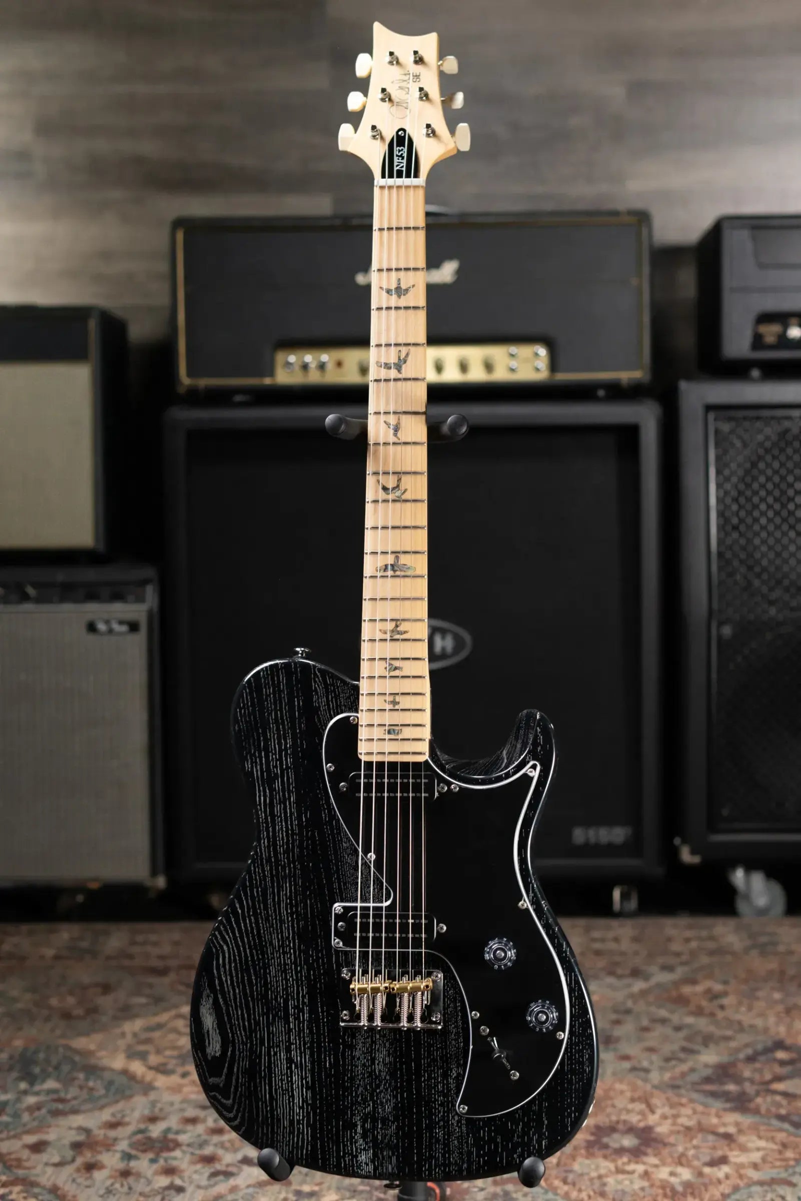 PRS SE NF53 Electric Guitar - Black Doghair with Gig Bag