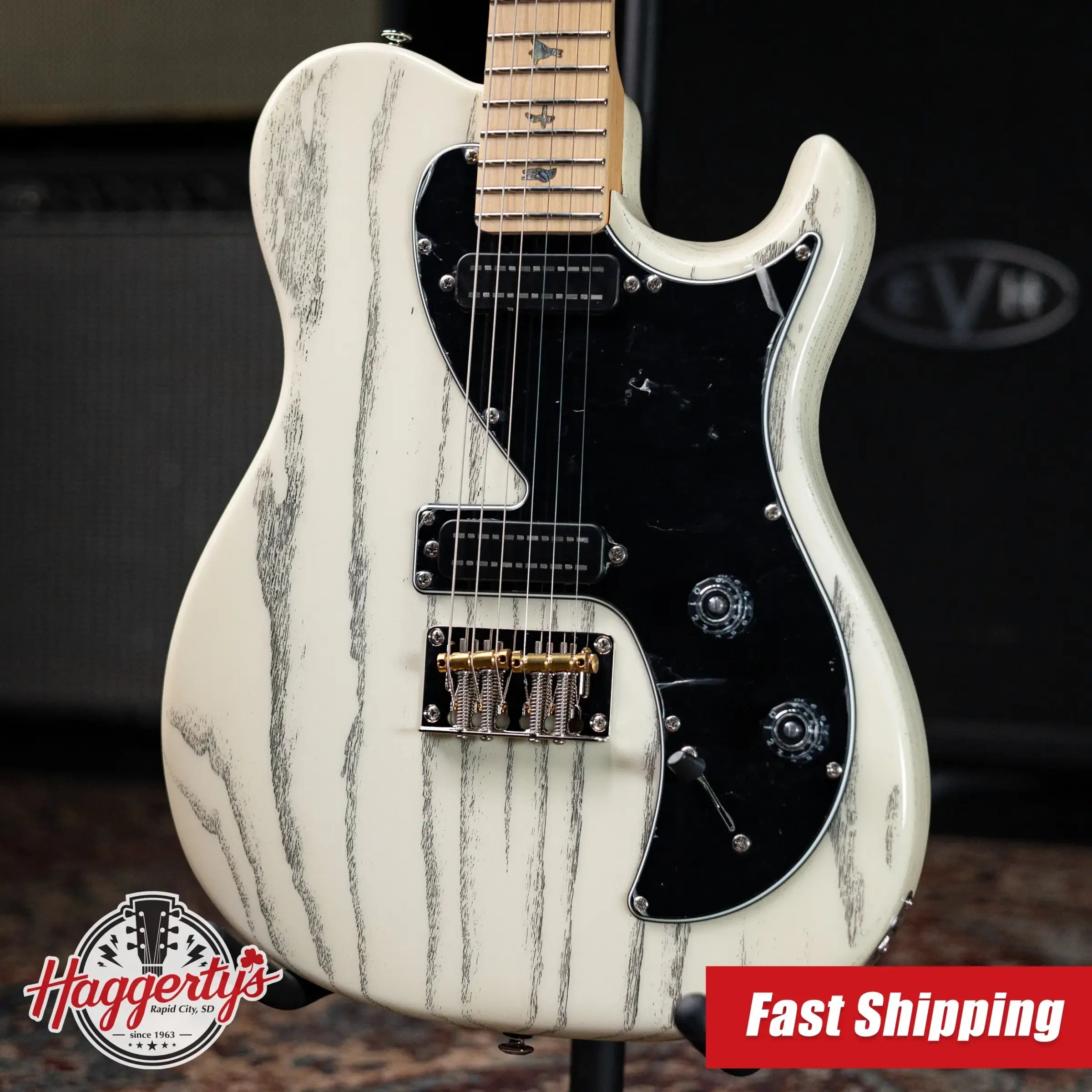 PRS SE NF 53 Bolt-on Electric Guitar - White Doghair with Gig Bag