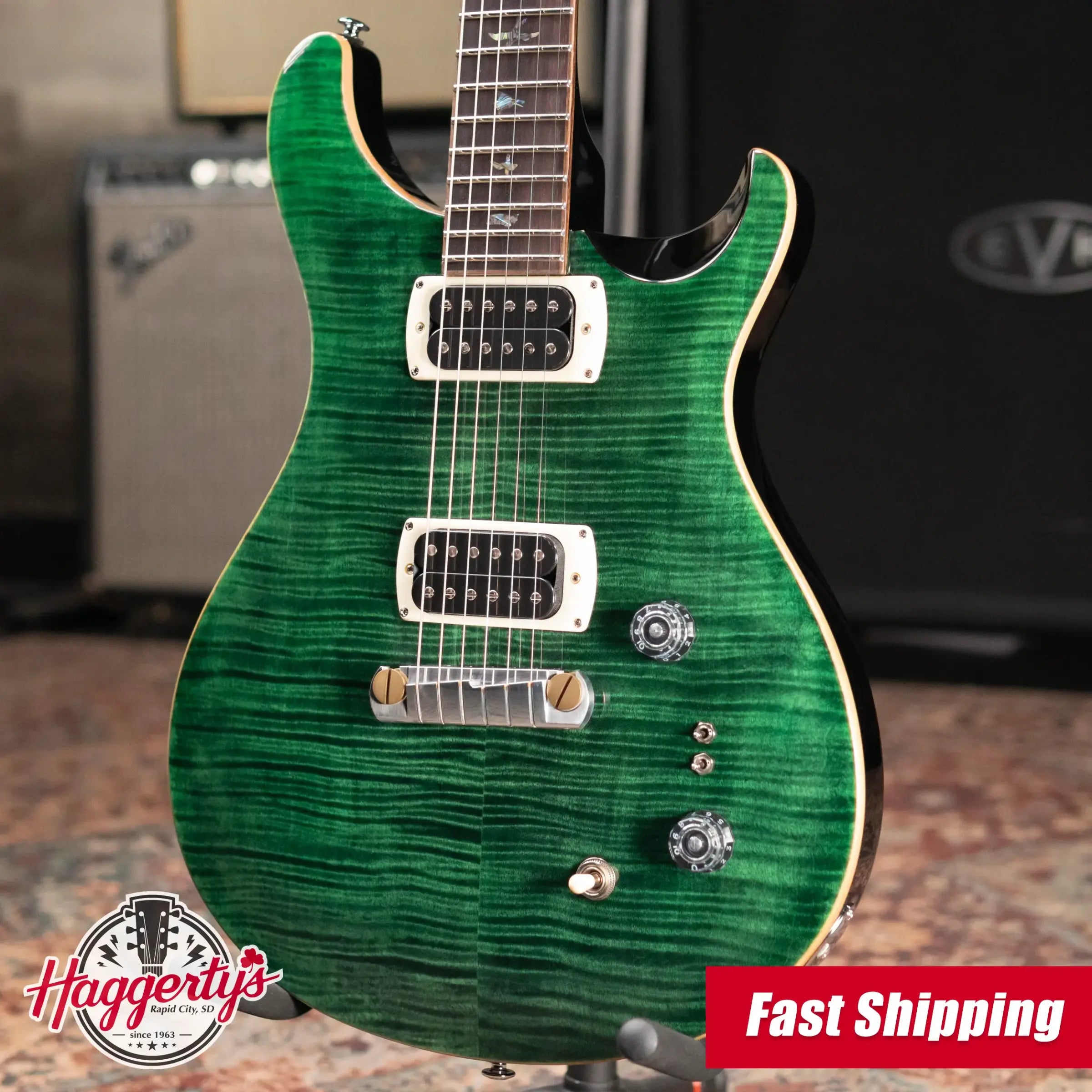 PRS SE Paul's Guitar Electric Guitar - Teal Black with Gig Bag