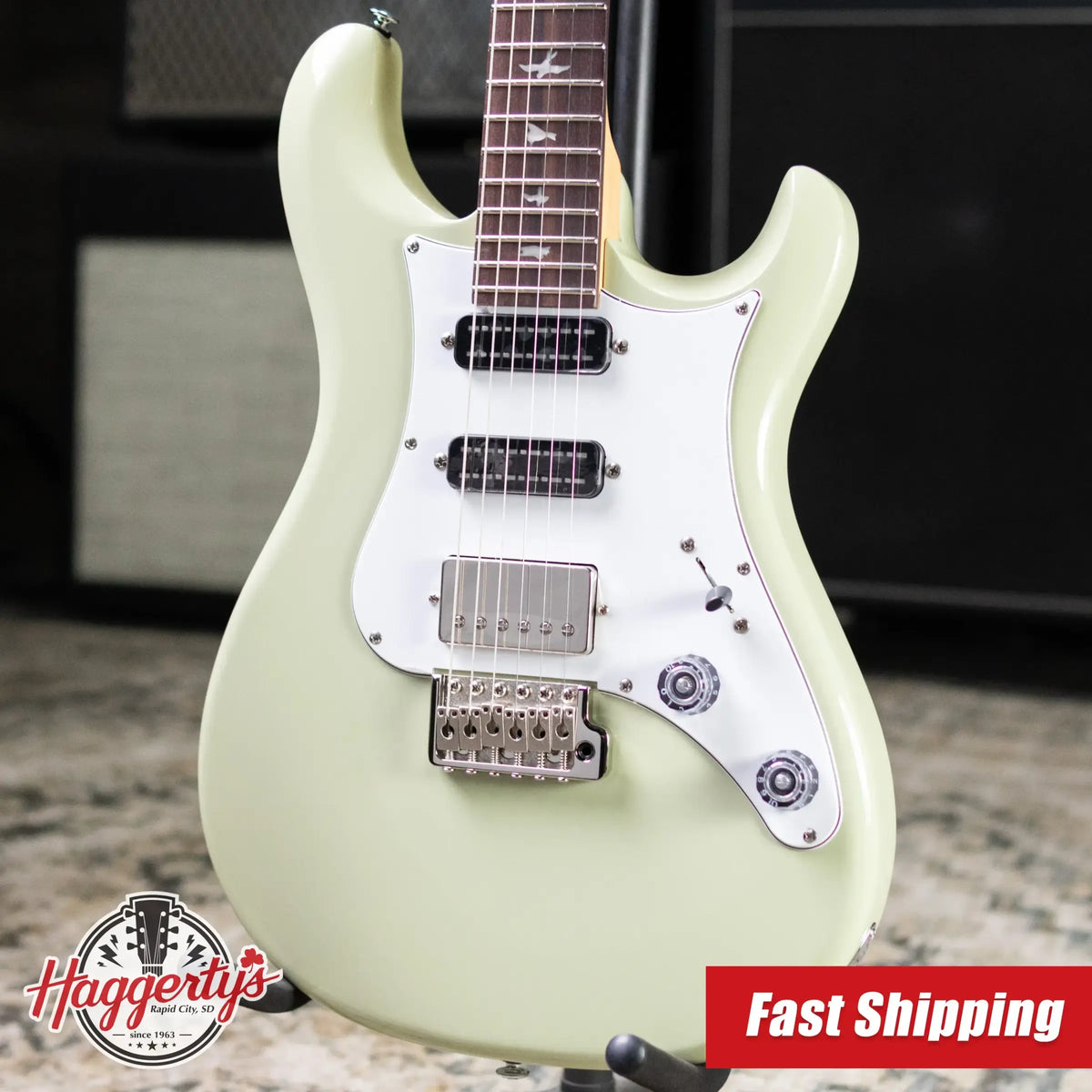 PRS SE Studio Standard Rosewood Electric Guitar - Sage Green with Gig Bag