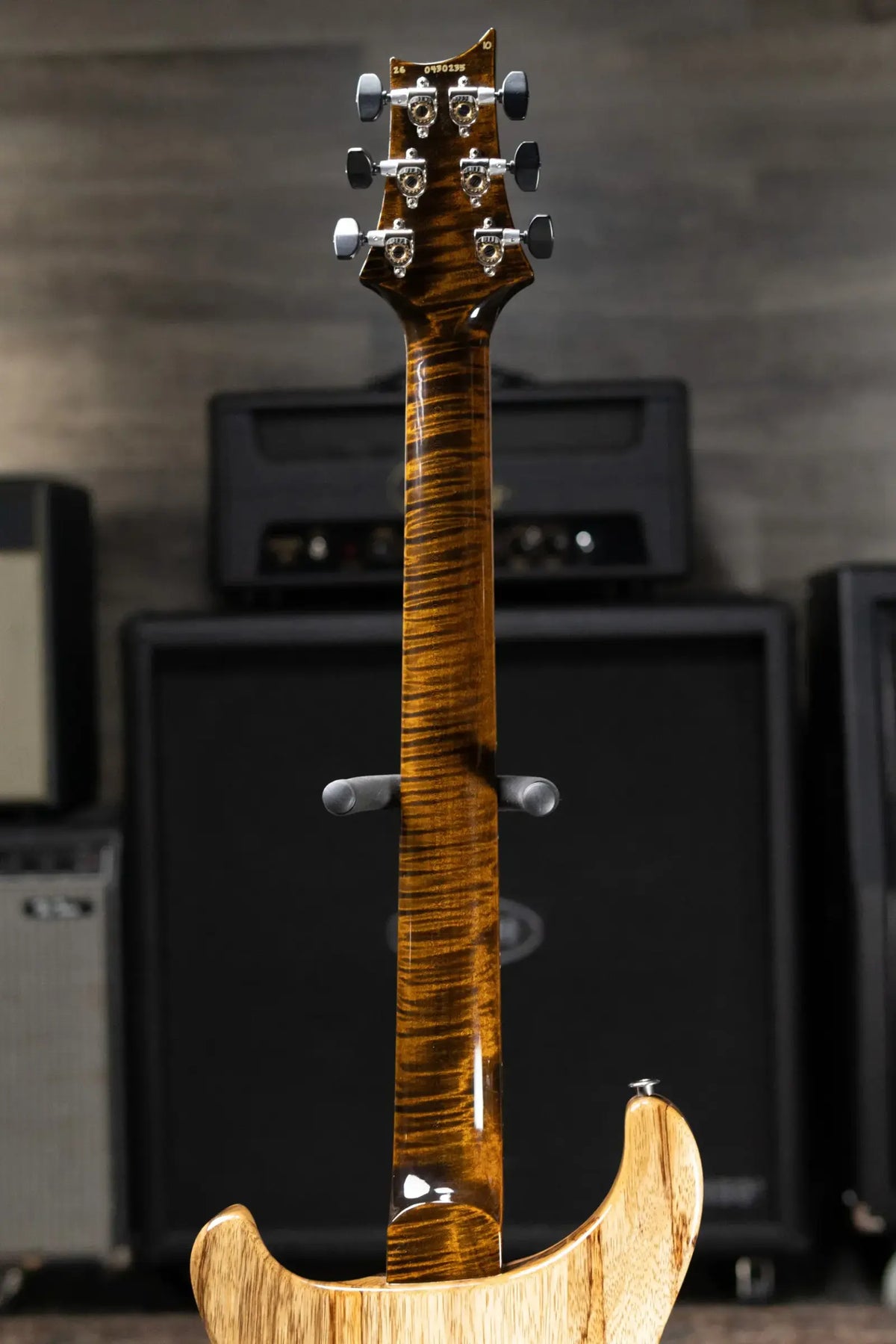 PRS Wood Library Custom 24 Stoptail Limited Edition 10-Top Electric Guitar - Tiger Eye with Hardshell Case