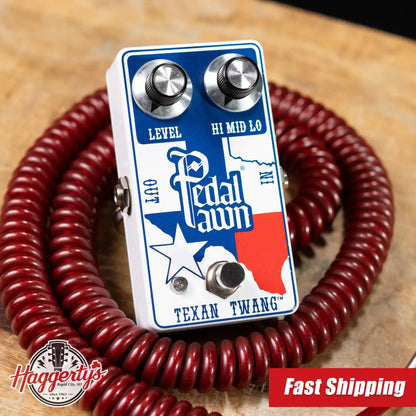 Pedal Pawn Texan Twang White Overdrive/Boost Effect Pedal - Used