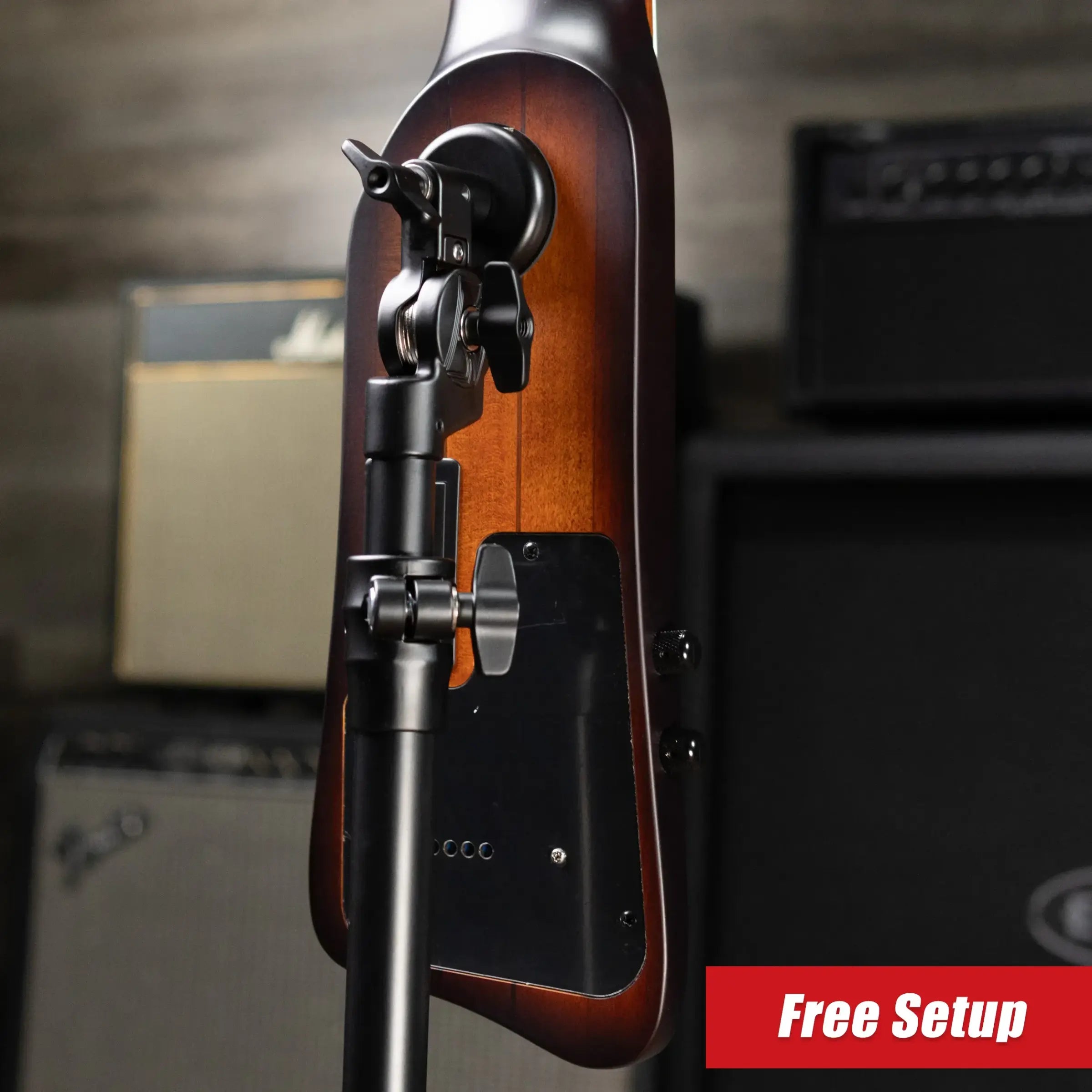 Ibanez Bass Workshop UB804 4-String Electric Upright Bass - Mahogany Oil Burst with Gig Bag