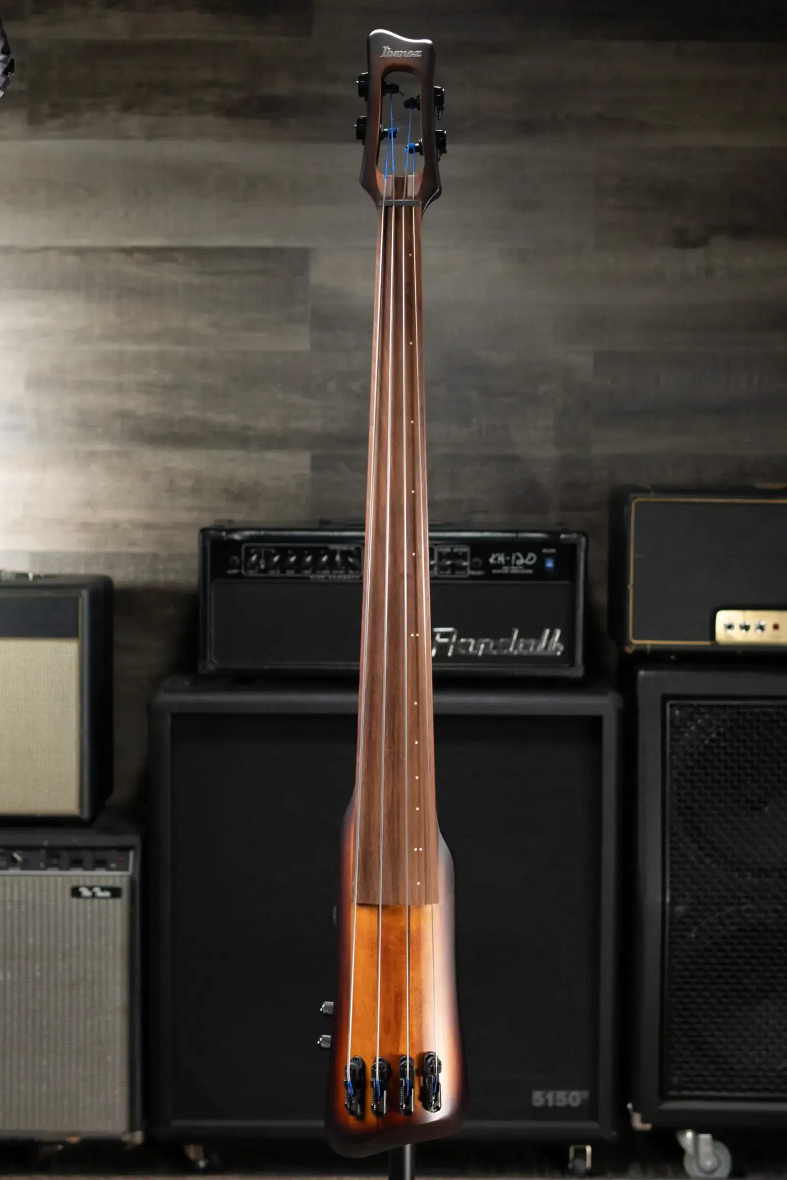 Ibanez Bass Workshop UB804 4-String Electric Upright Bass - Mahogany Oil Burst with Gig Bag