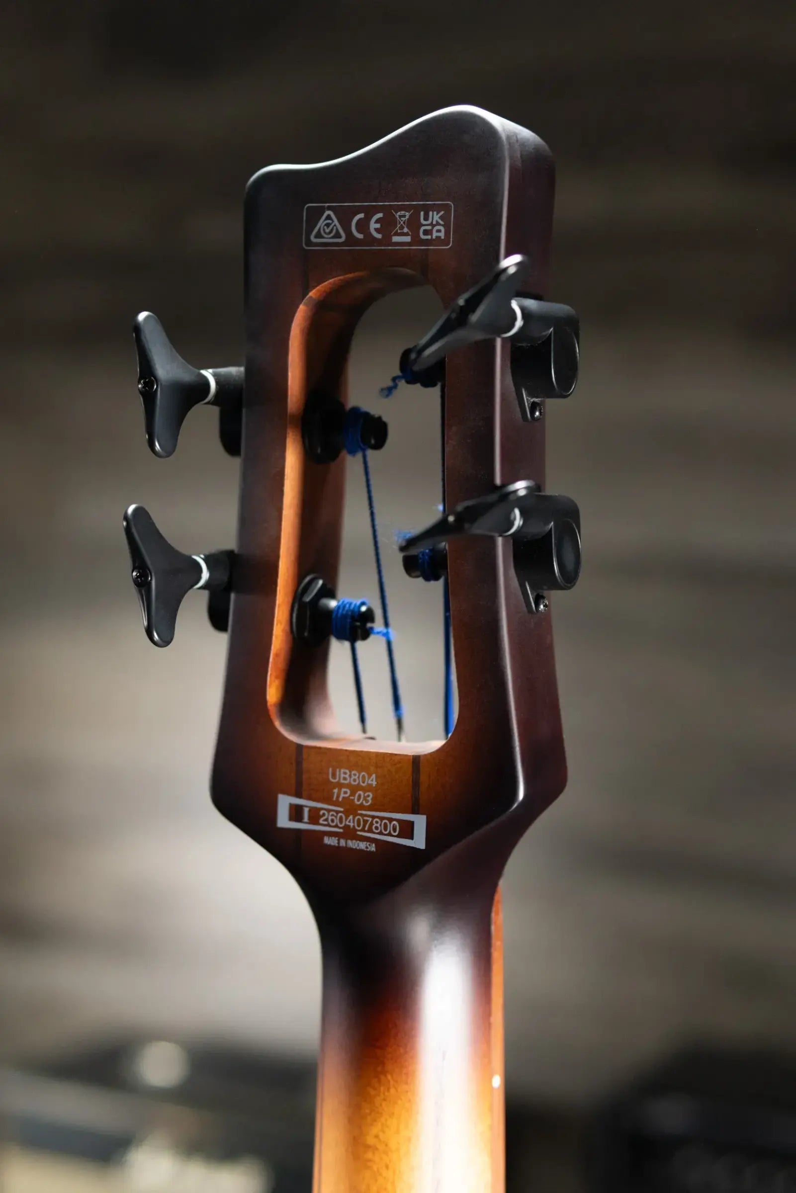 Ibanez Bass Workshop UB804 4-String Electric Upright Bass - Mahogany Oil Burst with Gig Bag