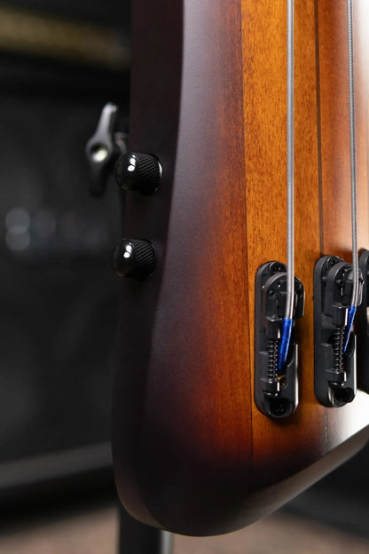 Ibanez Bass Workshop UB804 4-String Electric Upright Bass - Mahogany Oil Burst with Gig Bag