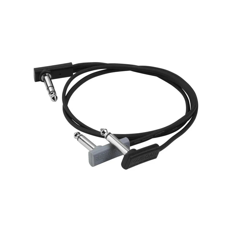RockBoard Flat Patch Y-Splitter Cable 50 cm / 19 11/16" Black