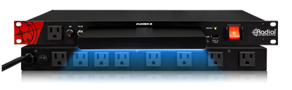 Radial Engineering Power-2 19" Rack Mount Power Conditioner/Surge Surpressor, LED Lighting